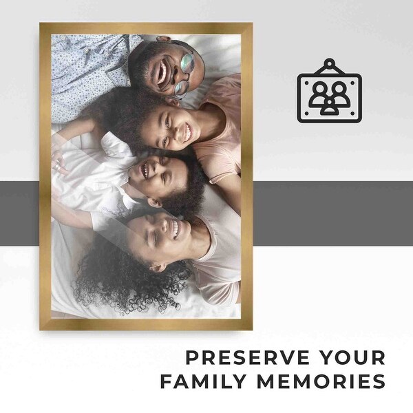 8x36 Bronze Real Wood Picture Frame Width 0.75 inches | Interior